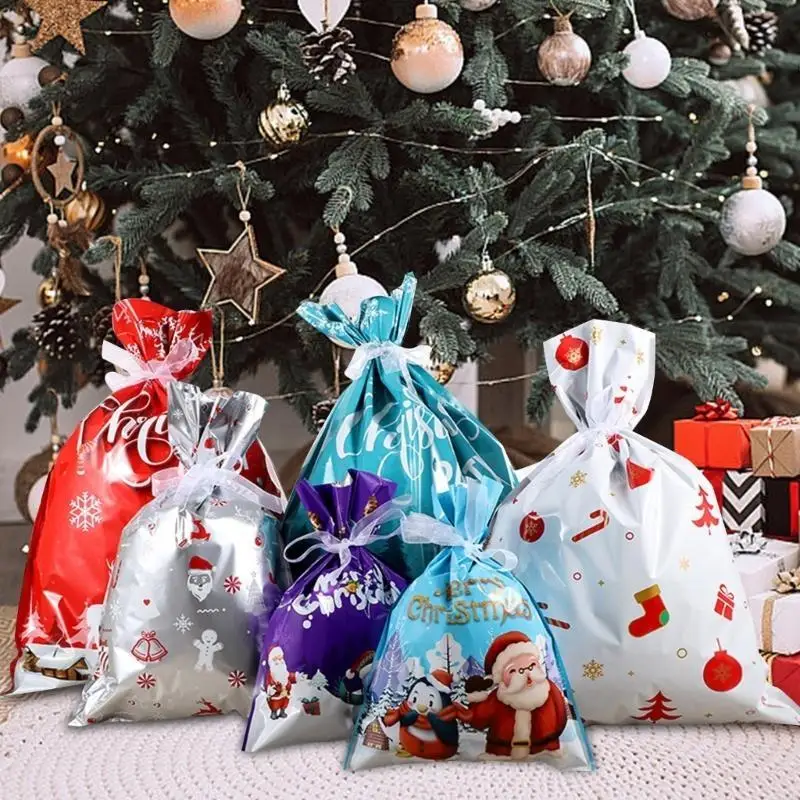 

Size Present Packaging Santa Plastic Bags Y5GB