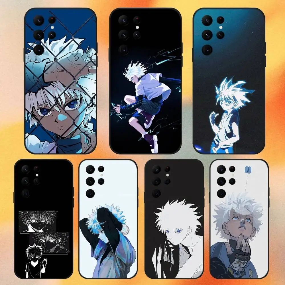 

Hunter X Hunter Killua Phone Case For Samsung S 25,24,23,22,30,21,10,9,Ultra,Plus,Lite,FE,4,5G Black Soft Case