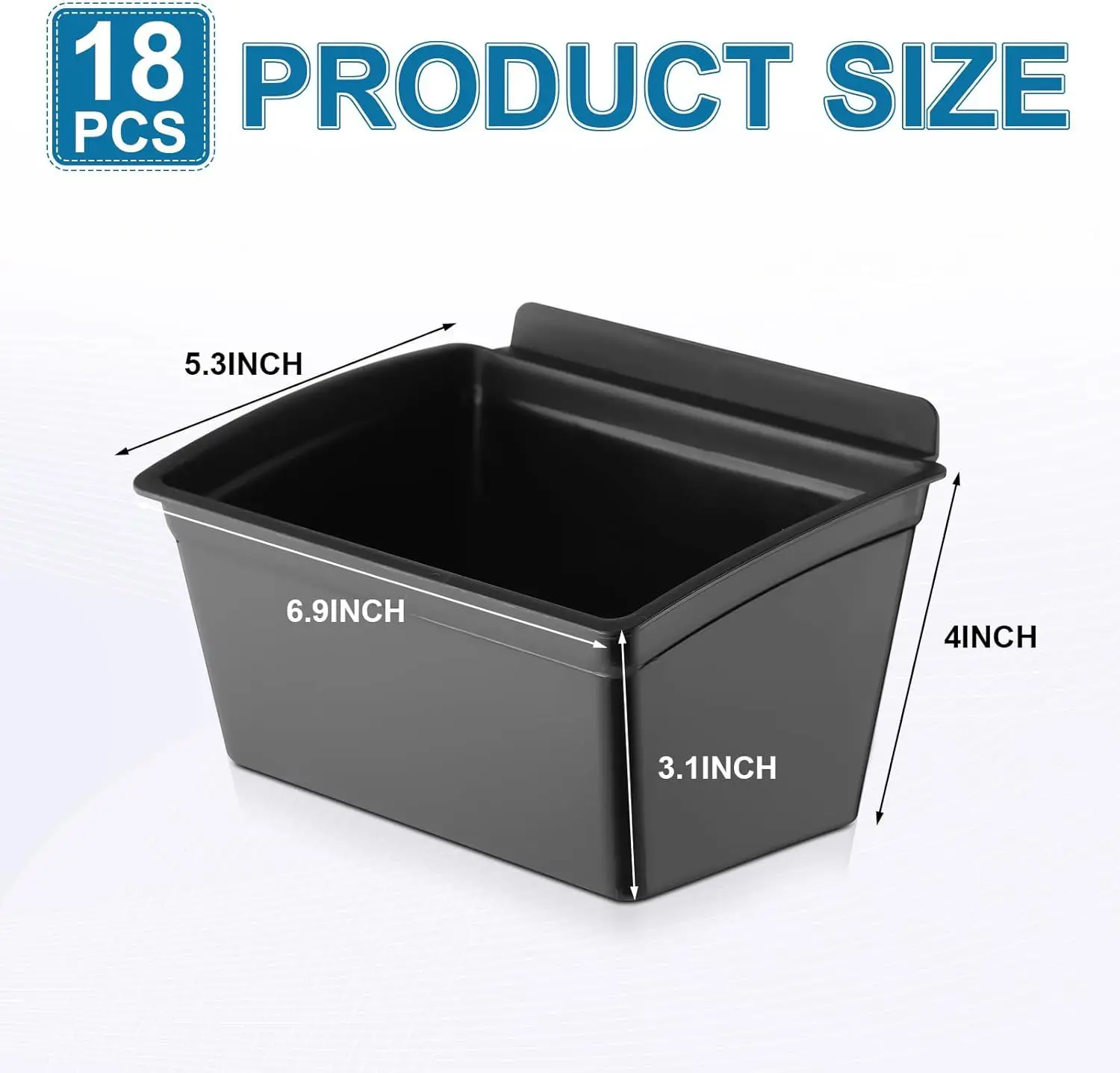 Plastic opbergbak Compacte desktop organizer Slat Wall Plastic gereedschap opbergdoos Garage Werkplaatsaccessoires Garageaccessoires