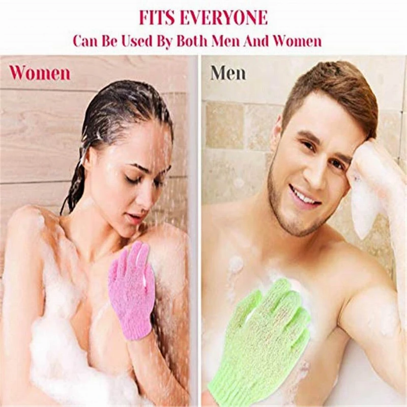 Guantes exfoliantes para baño, esponja Exfoliante para ducha, masaje corporal, limpieza de la piel, 30 piezas