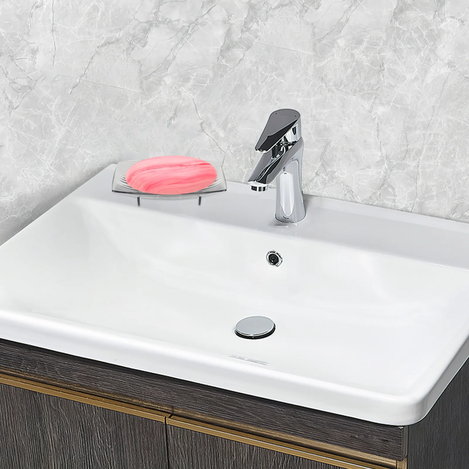 

Box for Bathroom Sink Self Draining Bracket Cute Holder Bar Dish Holder Soap Tray Shower Soap Dish Drainage Rack