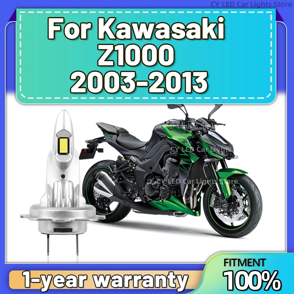 

Мотоциклетные светодиодные лампы 6000K, белые фары H7 для мотоциклов Kawasaki KLR650 2008 2009 2010 2011 2012 2013 2014 2015 2016 2017