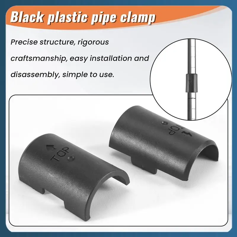 

AB02 60Pairs Wire Shelving Shelf Lock Clips For 1 Inch Post- Shelving Sleeves Replacements For Wire Shelving System