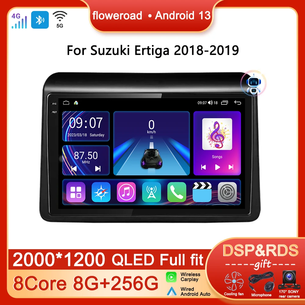 

Car Radio Multimedia Player Android For Suzuki Ertiga 2018-2019 Navigation GPS Stereo Monitor 2 DIN Apple Carplay Autoradio WIFI