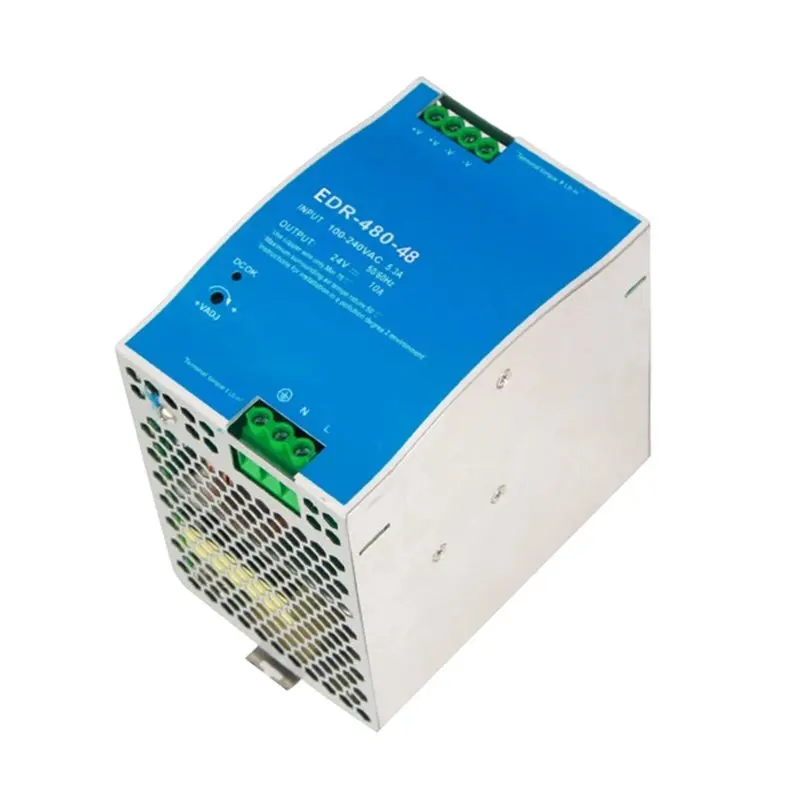 EDR-480W-48V EDR DIN Rail Type Switching Power Supply Pure Copper Transformer/Sturdy Output/Robust Design-AA26