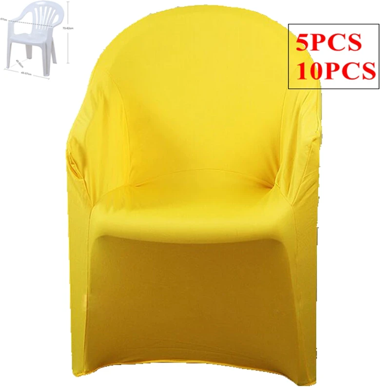 

7 Colors Lycra Spandex Arm Chair Cover Wedding Chair Covers For Event Party Hotel Decoration