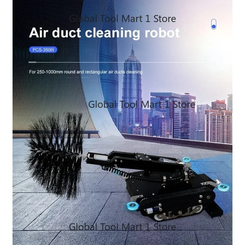 pcs-350III air duct cleaning   with Optional UV Light and rotation brush head