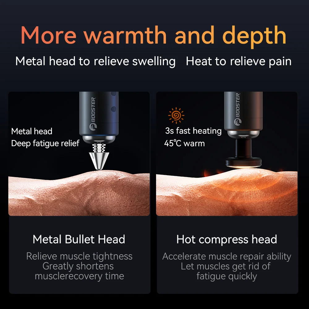 Pistol Pijat Booster Elektrik Pemijat Leher 7.4V Smart Hit Fascia Gun untuk Pijat Tubuh Relaksasi Kebugaran Pijat Otot Elektrik