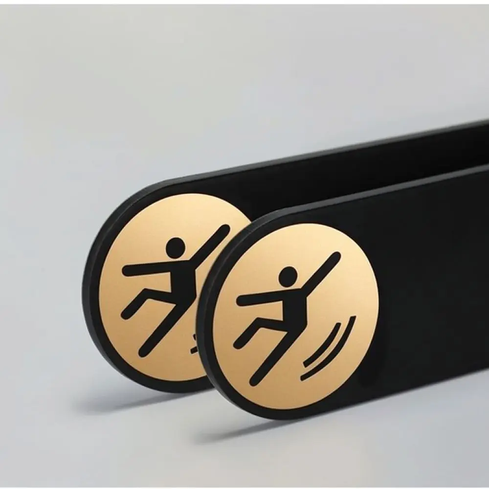 Acrylic Safety Caution Sign Board Slippery Floor No Smoking Notice Plaque Decorative Wall Sign For Hotel Business Area