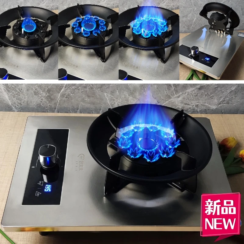 Household is very beautiful wife flip single stove gas  embedded natural gas liquefied gas single eye stove