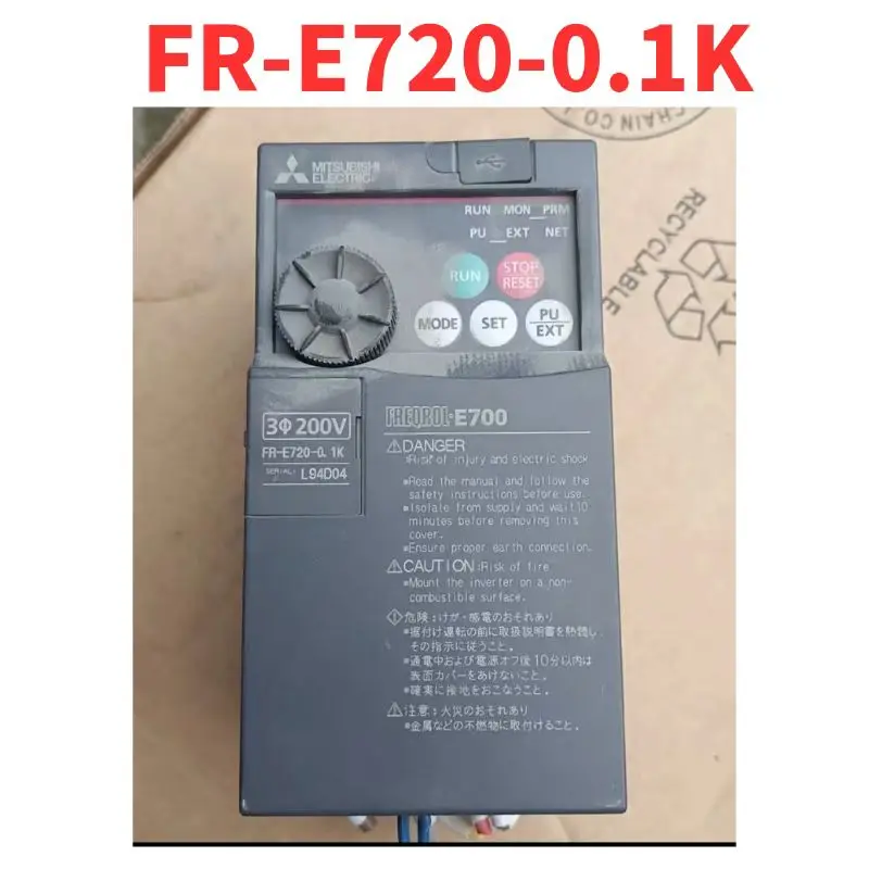 Second-hand FR-E720-0.1K inverter, no repair