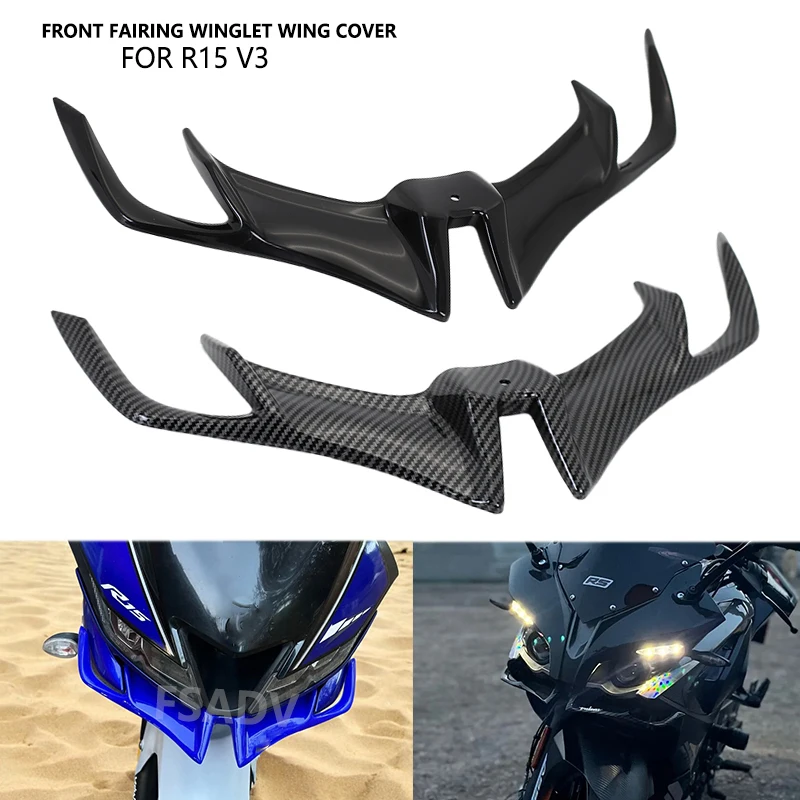 Cubierta protectora de ala de carenado delantero para motocicleta, accesorios para YAMAHA R15, V3, 2017, 2018, 2019, 2020, 2021, para BAJAJ PULSAR RS200
