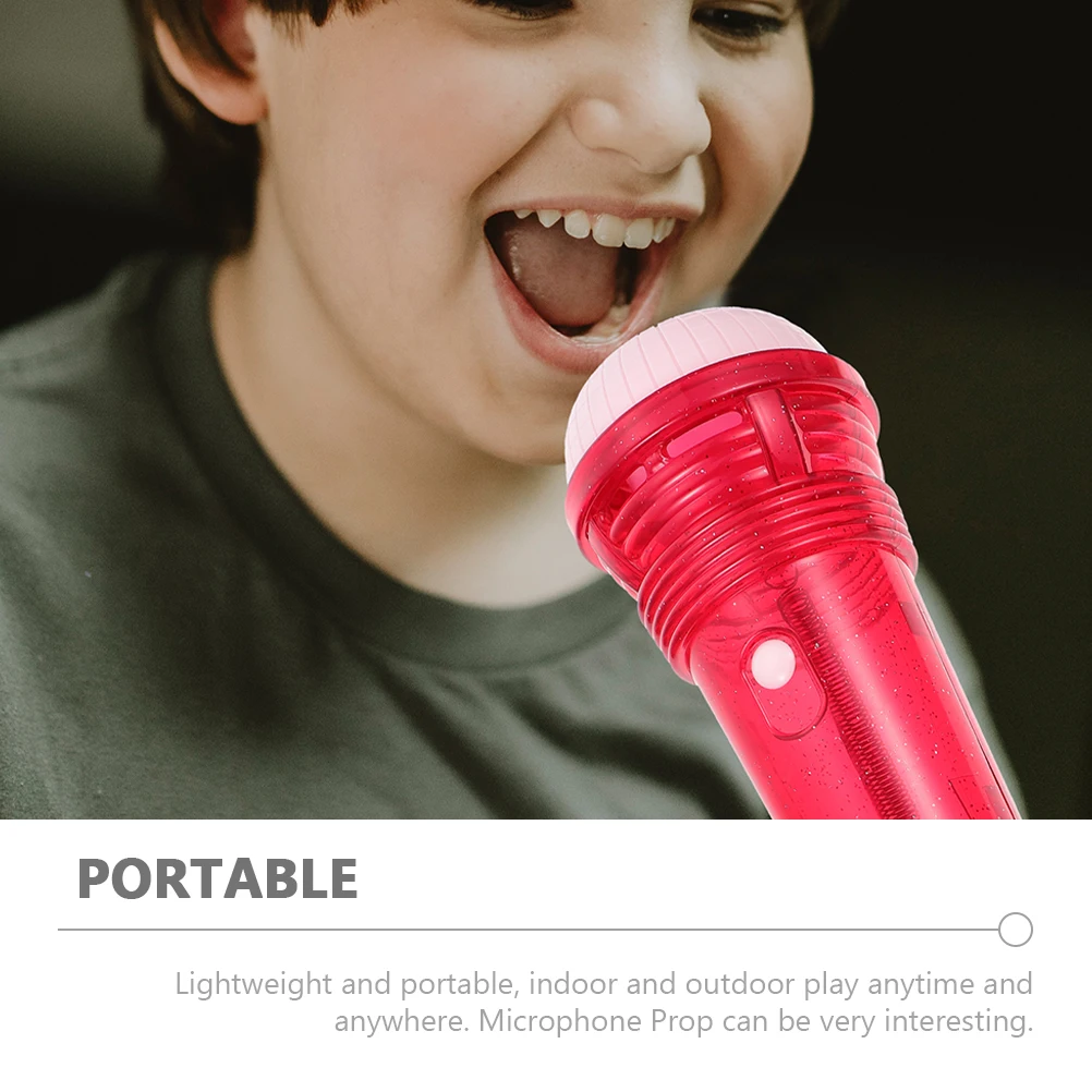 

3Pcs Echo Microphone Free Light Weight Simulation Mic Karaoke Party Favor Kids Musical Instruments Pretend Play Plastic