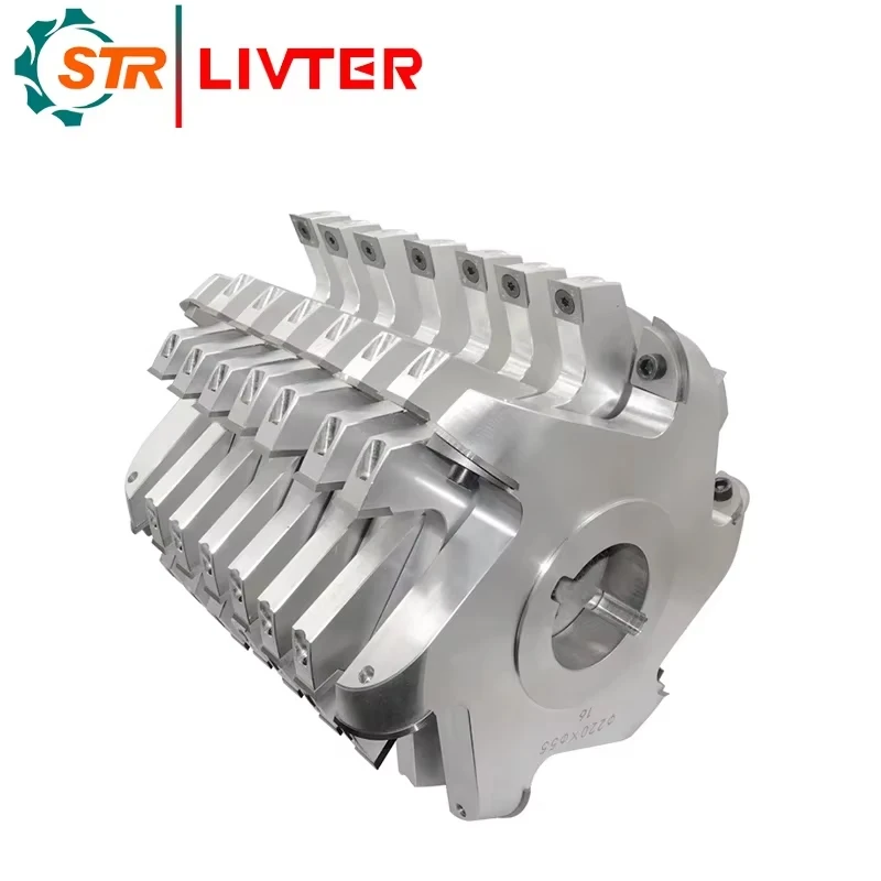 Woodworking pallet cutter Arc blade Pallet processing milling cutter Disposable spiral cutter