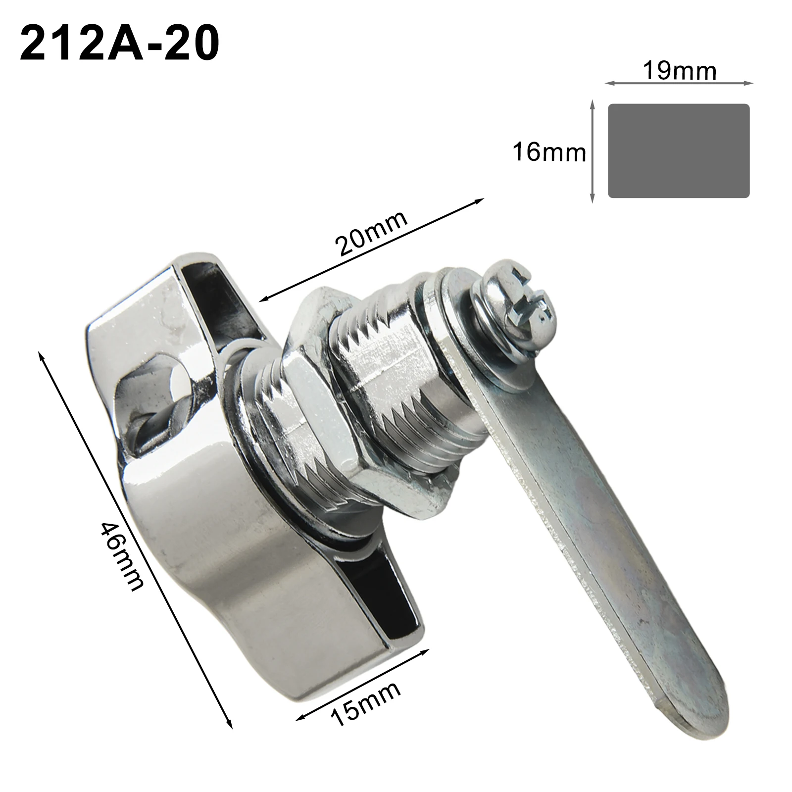 Lucchetto per porta dell'armadio da 25 mm Applicazione versatile Costruzione in lega di zinco Installazione semplice Meccanismo senza chiave per hardware per mobili