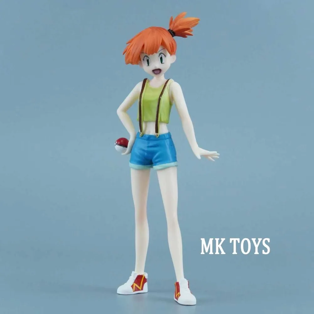 Anime Pokemen Figure Ash Ketchum Misty Brock Action Figures Pvc Statue Desktop Ornamen Collection Model Toys Gifts 13-15cm view 4