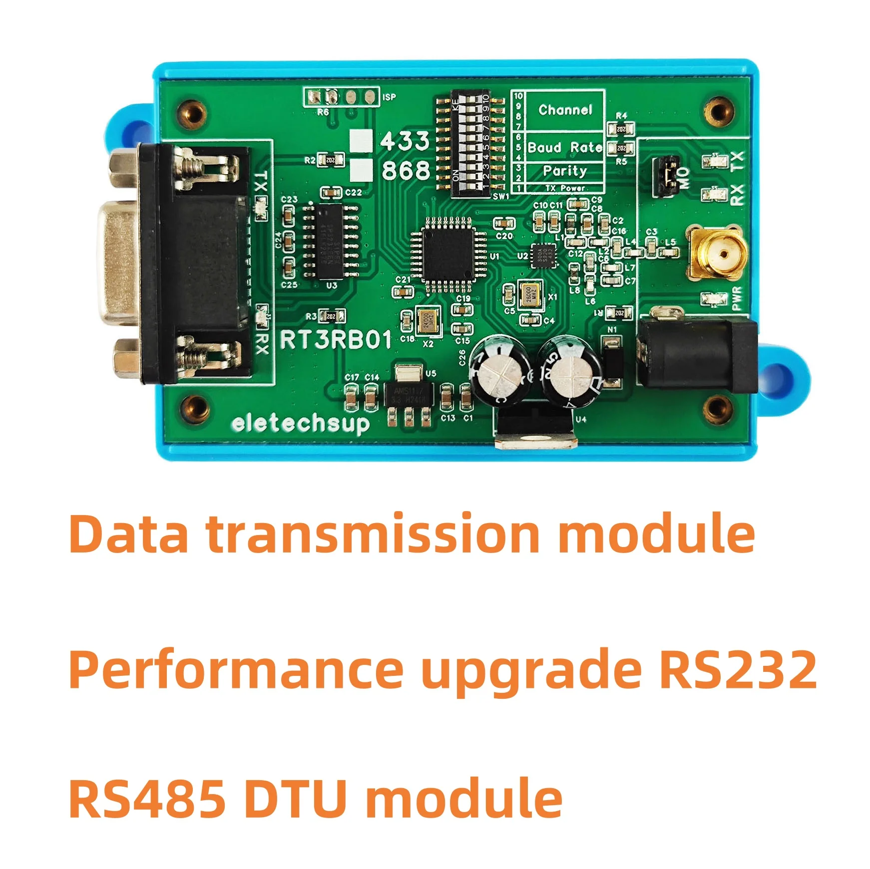 

Модуль передачи данных промышленного класса с зашифрованной передачей AES Модуль RS232 RS485 DTU Модуль электрической разработки