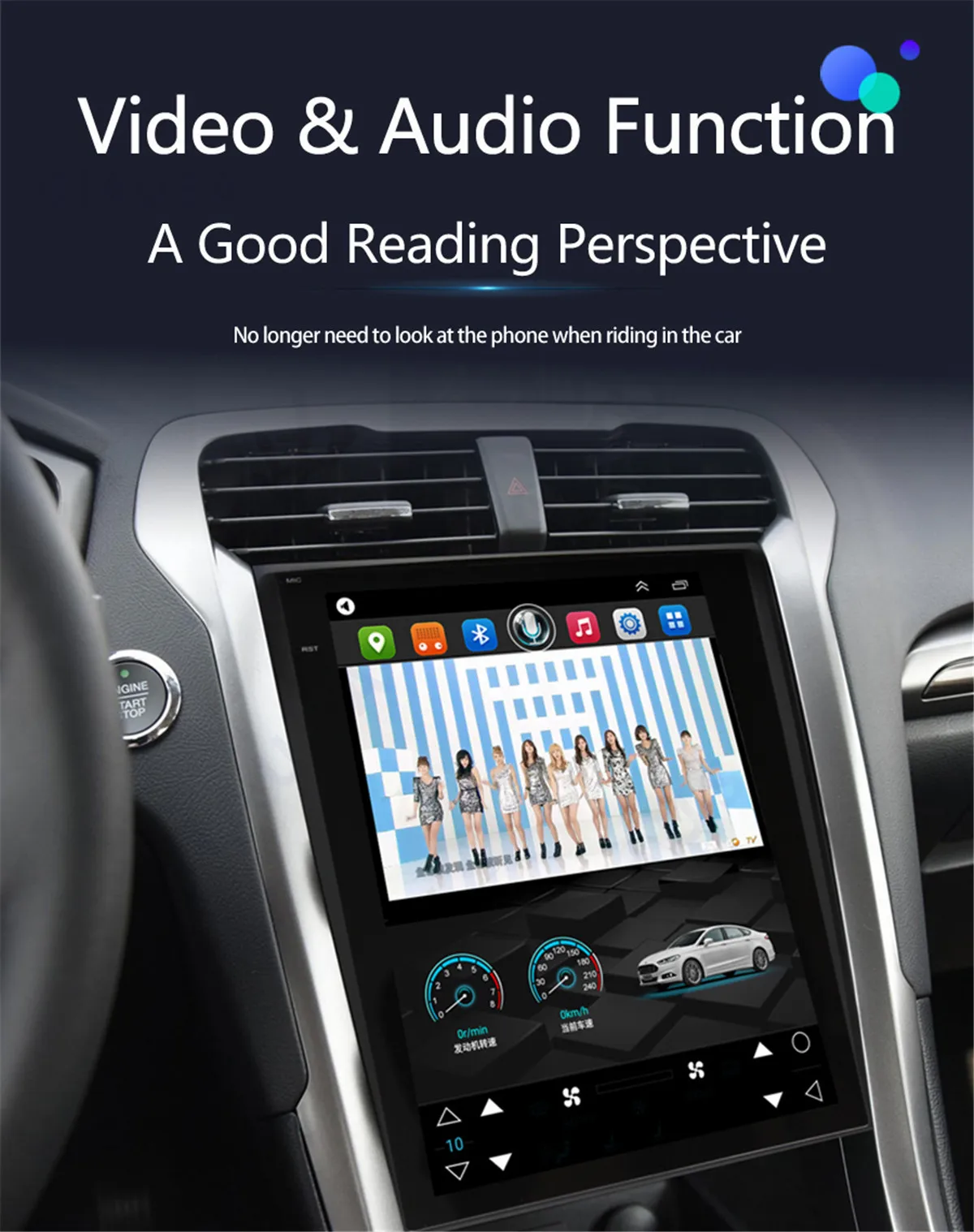 

Carplay Car Radio Android Gps Car Accessories Car 8+256GB Vertical Screen Car Radio Stereo For Ford Mondeo Fusion Headunit