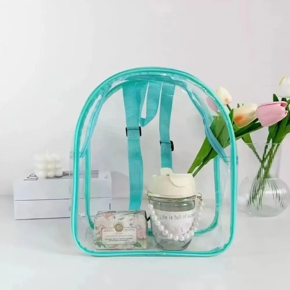 PVC Children Backpack Zipper Closure Double Shoulder Design Storage Gift Bag Snack Storage Toy Storage Double Shoulder Backpack