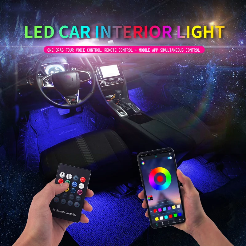 Led Auto Car Accessories Light Decorations App Control RGB for Illuminator Fj Cruiser W205 Vip Light For Car Toyota Auris