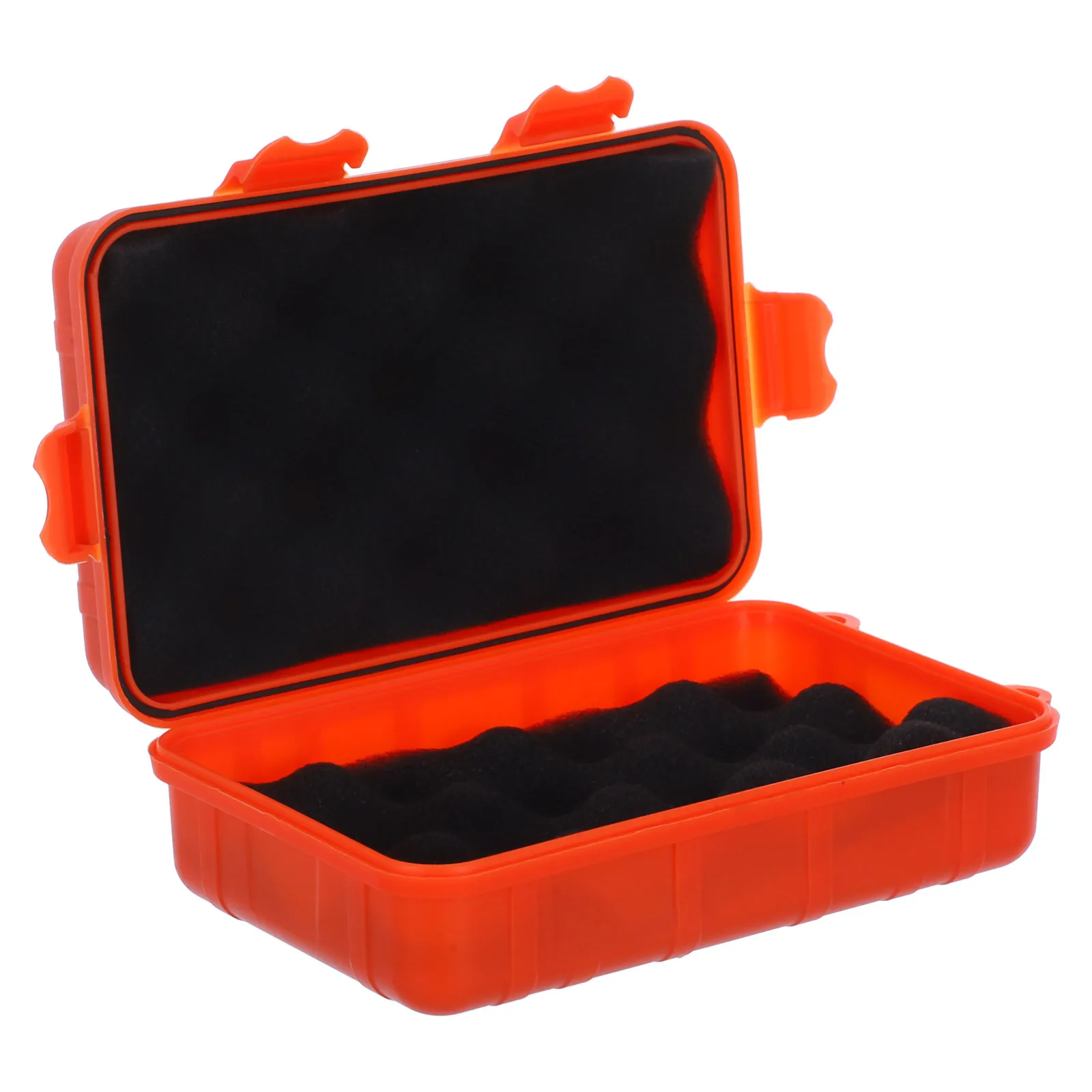 

Waterproof Storage Box Tool Hard Fishing Container Parts Organizer Orange Junction Boxes Compact Portable Sealed Anti Shock