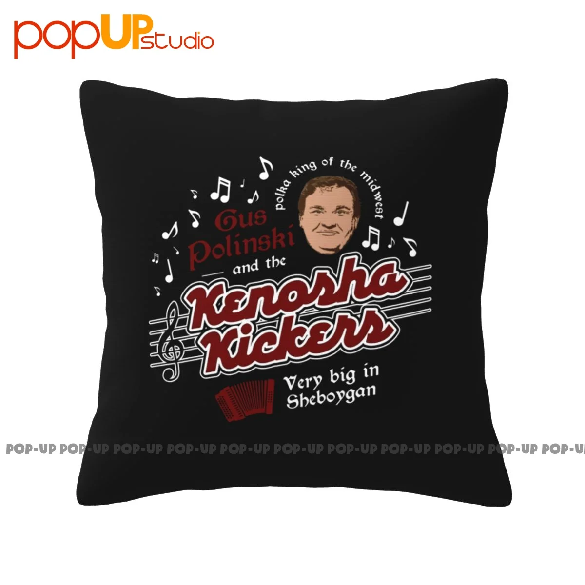 Modern Gus Polinski Kenosha Kickers P-196 Pillowcase Throw Pillow Cover For Sofa Home Decor Pattern Decor