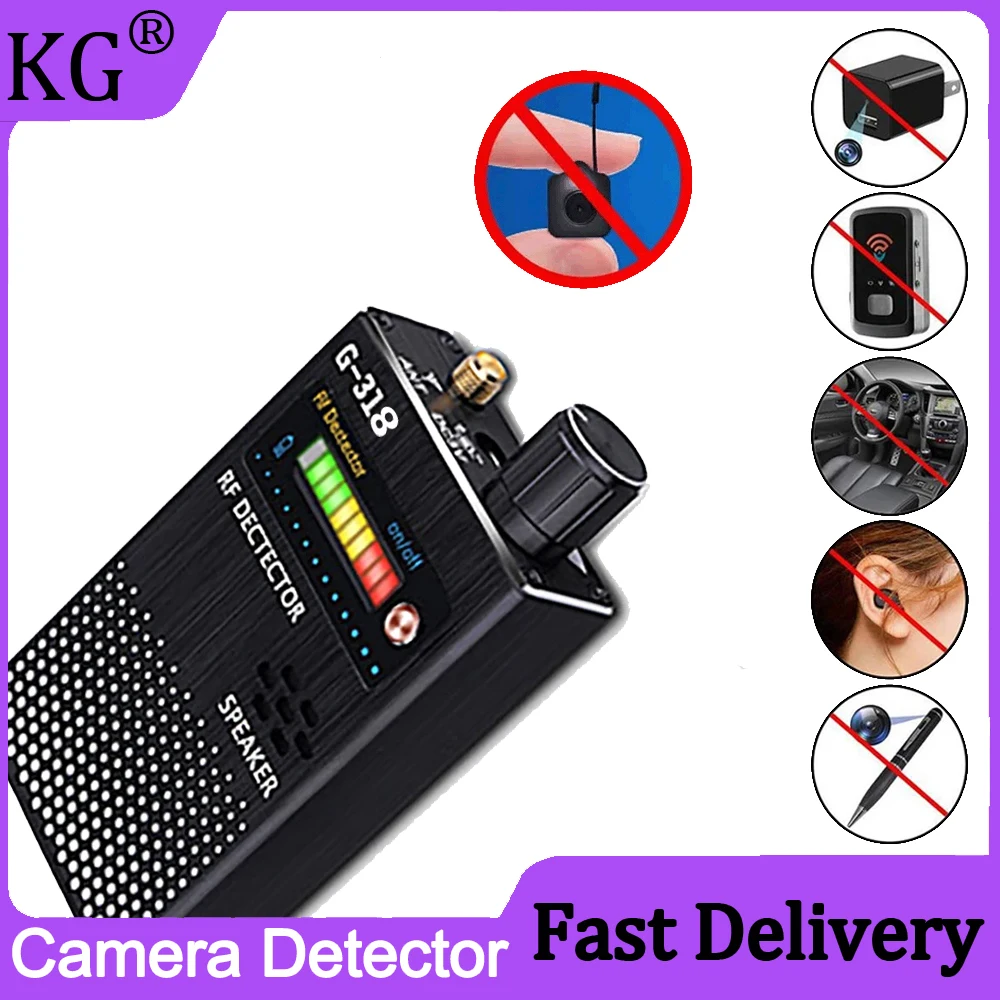 

1MHz-8000MHz Radio Frequency Detection Anti-Spy Wireless Hidden Camera Finder RF Signal Detector Anti Spy Gear Device Detector