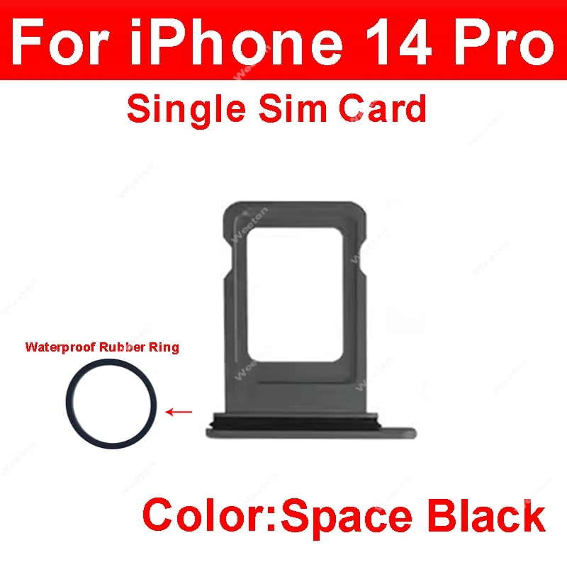 For iPhone 14 Pro 14Pro Max Dual Single SIM Card Tray Holder SIM Card Reader Slot Replacement