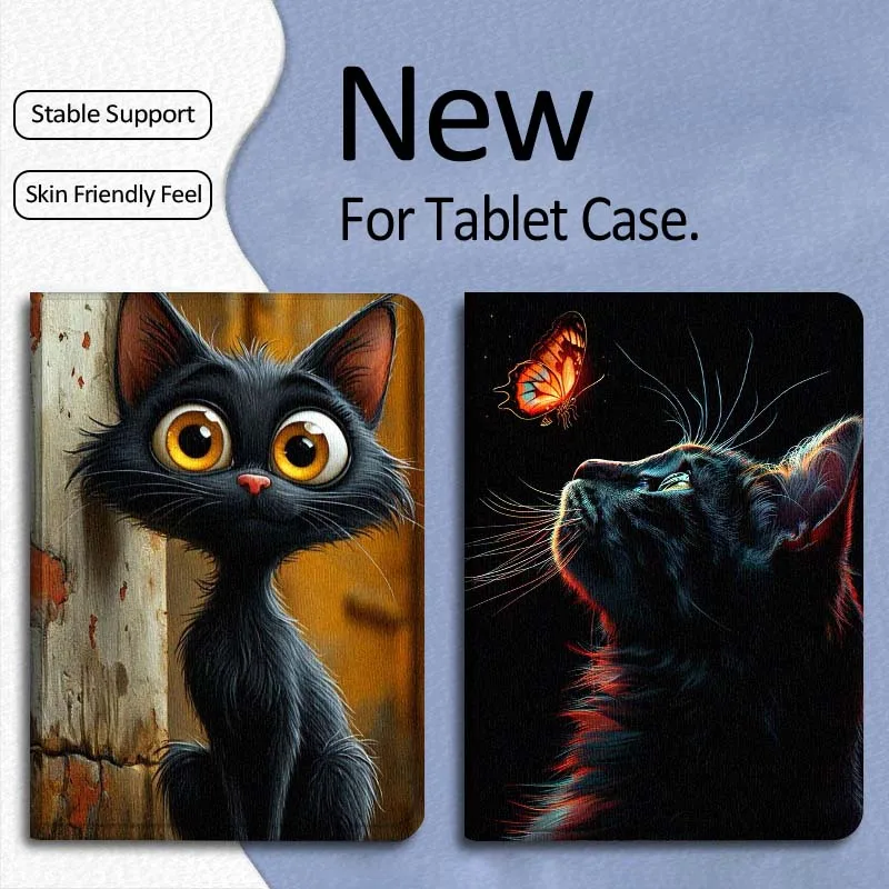 

Cool Cat Popular Art For Xiaomi Mi Pad Mini 4 5 6 7 SE Pro Plus Redmi Pad 2 SE 2025 8.8 11 Foldable Tablet Case Gift