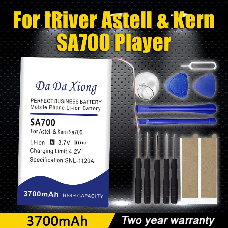 

3700mAh Battery for IRiver Astell & Kern SA700 Player + Tools