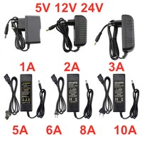 AC 110V - 220V DC 5V 12V 24V Power Supply Adapter 1A 2A 3A 5A 6A 8A 10A 5 12 24 V Volt Transformer Converter For LED Strip Light