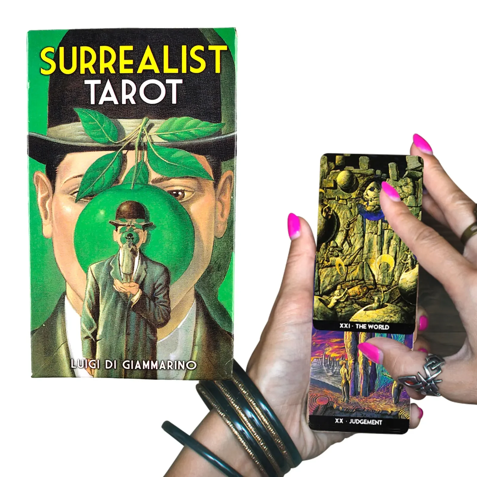 Surrealist Tarot English Tarot Deck Games English Version Guidebook Magical Fate Divination Oracle Card for Personal Famlily Use