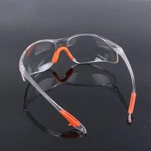 Lab Work Safety Eye Protective Glasses PC Material Anti Impact Wind Dust Proof Goggles Safety Riding Clear Glasses 2 Lab Work Safety Eye Protective Glasses PC Material Anti Impact Wind Dust Proof Goggles Safety Riding Clear Glasses 2