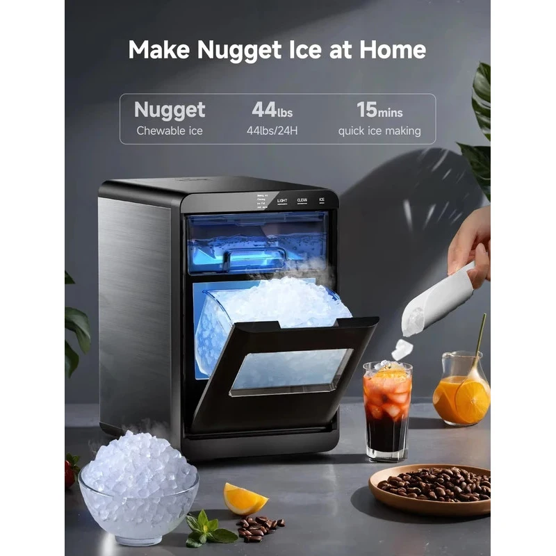 CE KC 44LBS Per Day Complete Kitchen Appliance Factory Professional Countertop Ice Maker Home