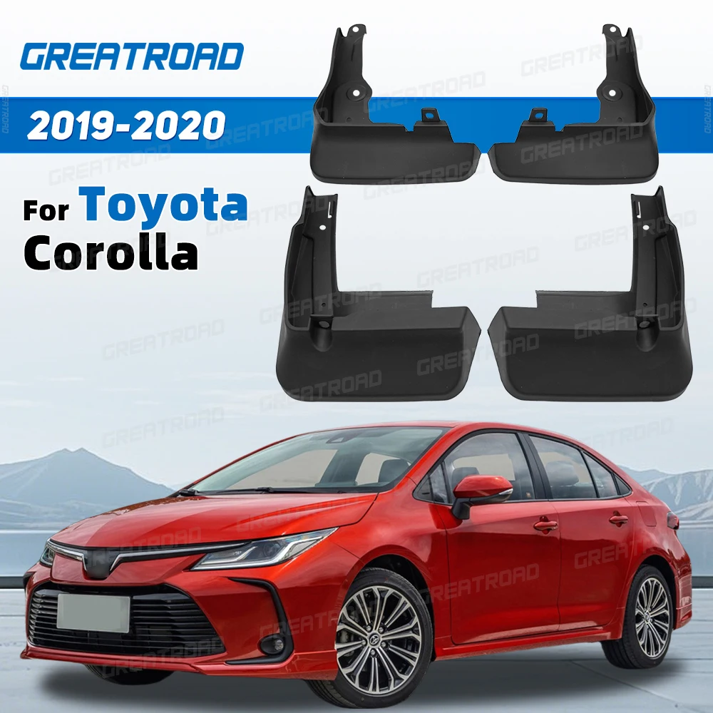 

4 шт. прочные брызговики из АБС-пластика для Toyota Corolla 2019 2020, автомобильные брызговики, защита крыльев, простая установка, автоаксессуары