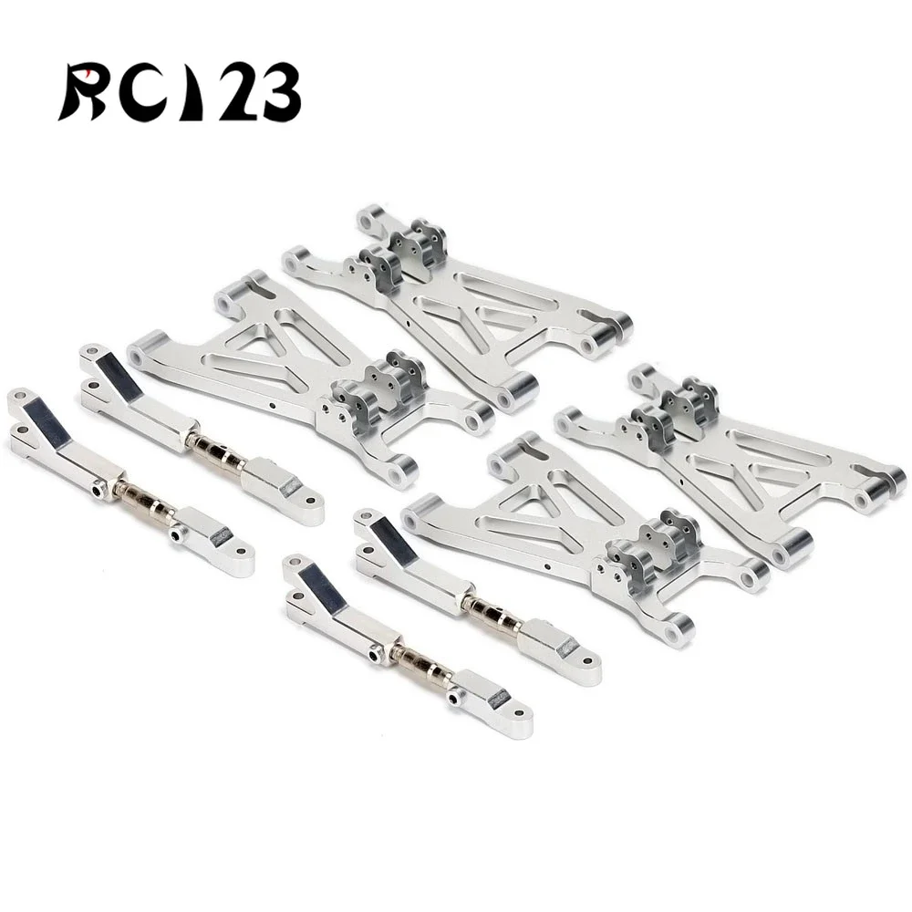 

Aluminum Alloy Silver Front/Rear Upper/Lower Completed Suspension Arm#85238 for RC CAR 1/8 HPI SAVAGE 21 25 SS 3.5 4.6 FLUX X XL