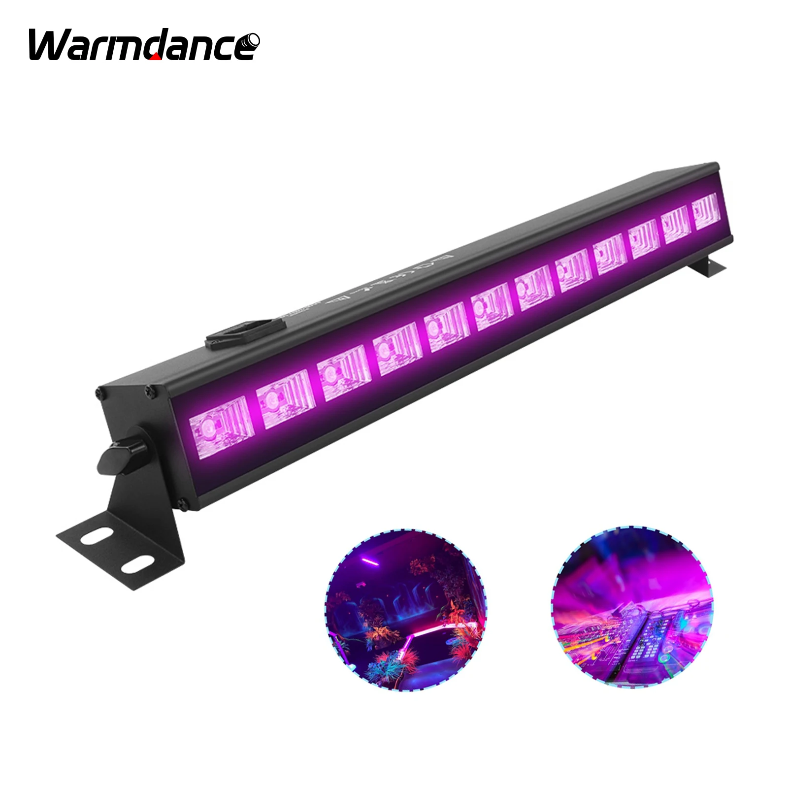 UV 12 LED Wall Wash Lamp DJ Disco Party Lights DMX Stage Light Effect for Dance Bar Holiday Wedding Xmas Halloween Decorate