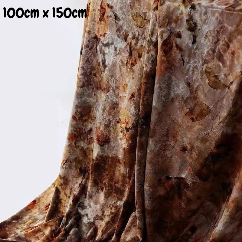 

100cm X 150cm Diamond Velvet Fabric, Velvet Head Printed High Elasticity Pendant Designer Fabrics, High Grade Sewing Fabric