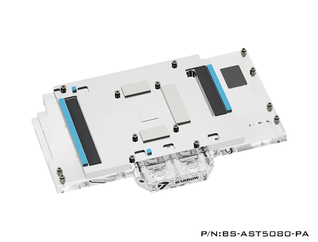 Barrow GPU Water Block for GIGABYTE RTX 5090 D GAMING / WINDFORCE OC 32G / AORUS MASTER Video Card, With Backplate BS-GIG5090-PA - Image 4