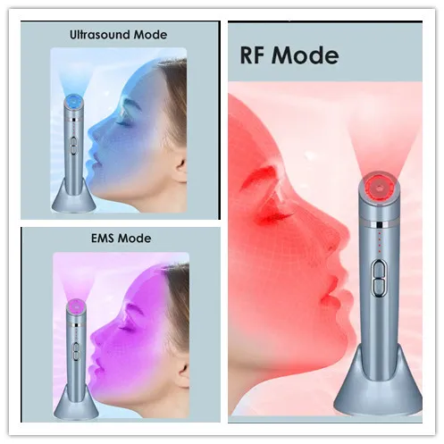 RF EyeCare Wrinkles Reduction Hifu EMS Microcrrent Face Eyes Lifting Eyebags Removal  Ultrasonic Massager SkinCare Beauty Device