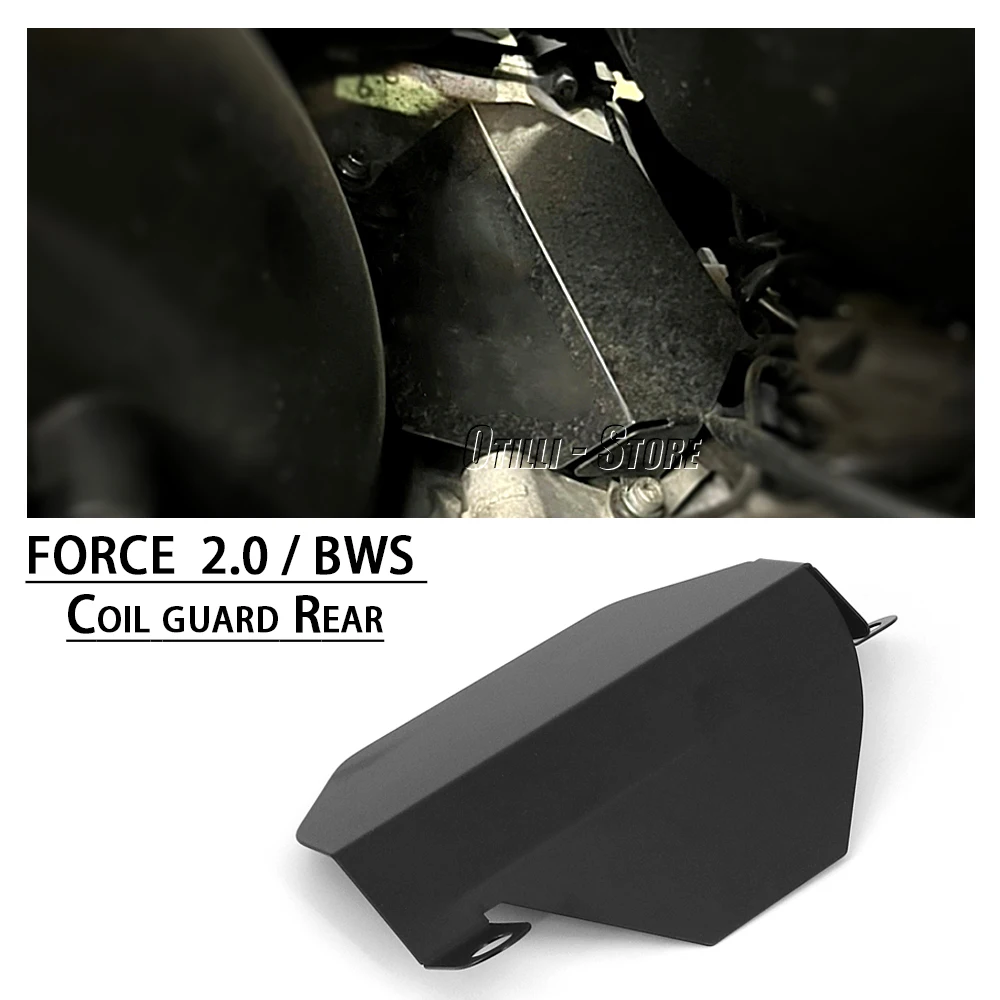 Motorcycle Accessories Protector Cover Black For YAMAHA BWS / FORCE Force 2.0 Coil Cup Guard Disc Cable