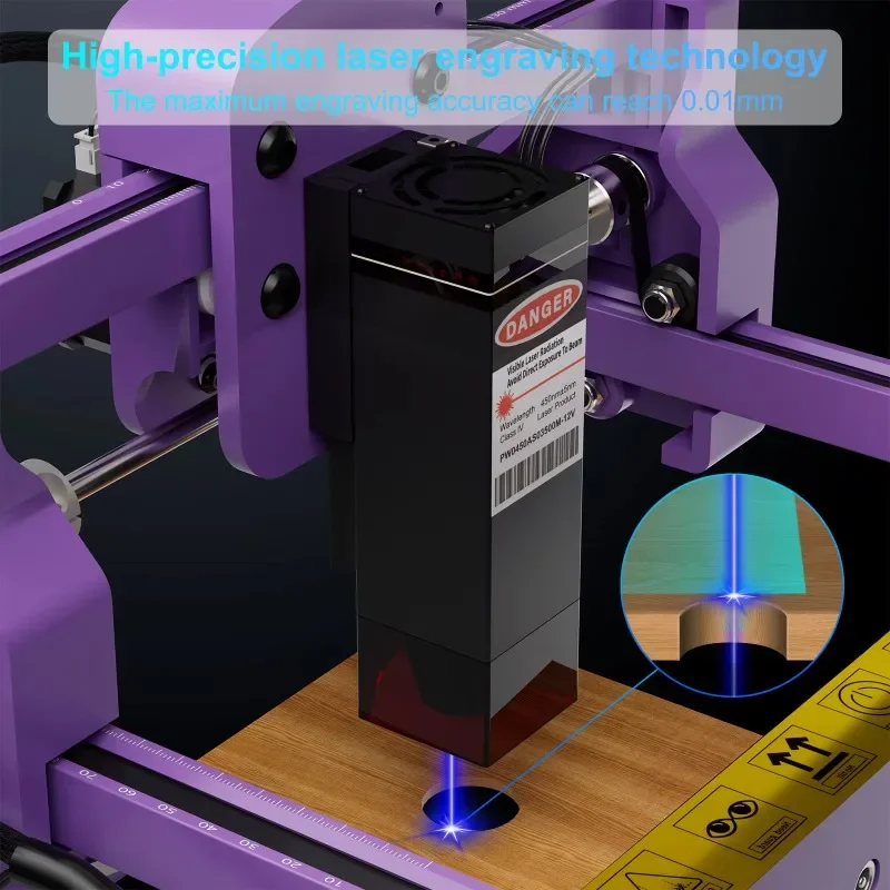 Metal mobile phone 3D souvenir laser engraving and cutting machine covering wood leather diode laser