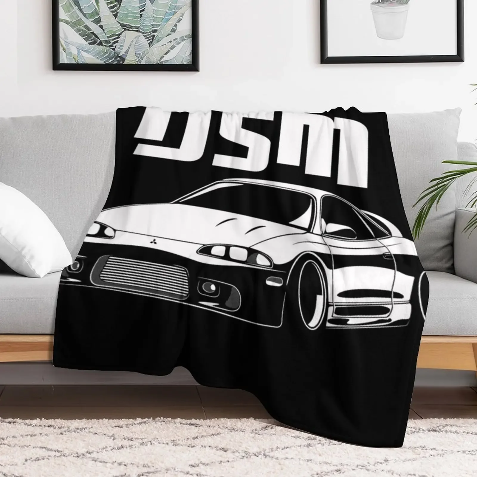 2G DSM Eclipse Throw Blanket Travel Size Cozy Blanket for Plane Train
