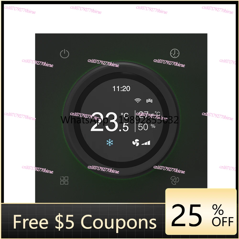 

FCU Fan Coil Unit Knob AC 110-240V Rs485 Temperature Controller Thermostat