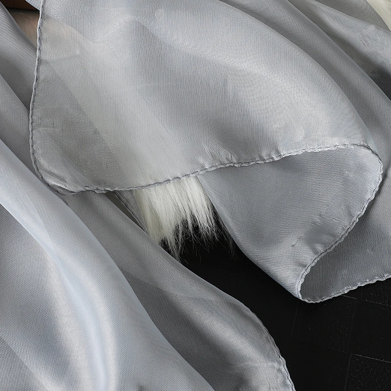 2023 neue Mode Sommer Frauen einfarbig Strand Schal Seide Schals Stirnband Weibliche Stirnband Wraps Sonnencreme Hijab Großhandel – Detail 25