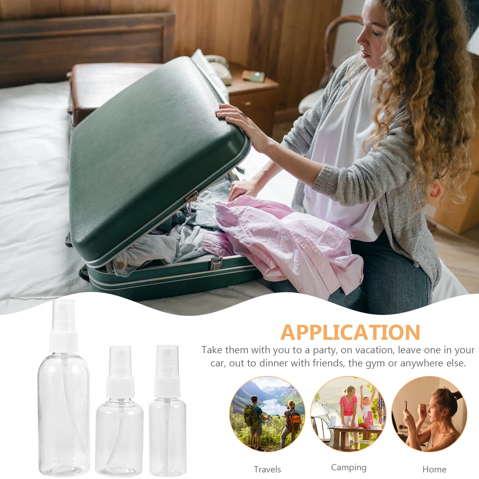 

9 шт. портативные дорожные распылители прозрачный многоразовый распылитель тонкого тумана герметичный для эфирных масел парфюмерная косметика туалетные принадлежности