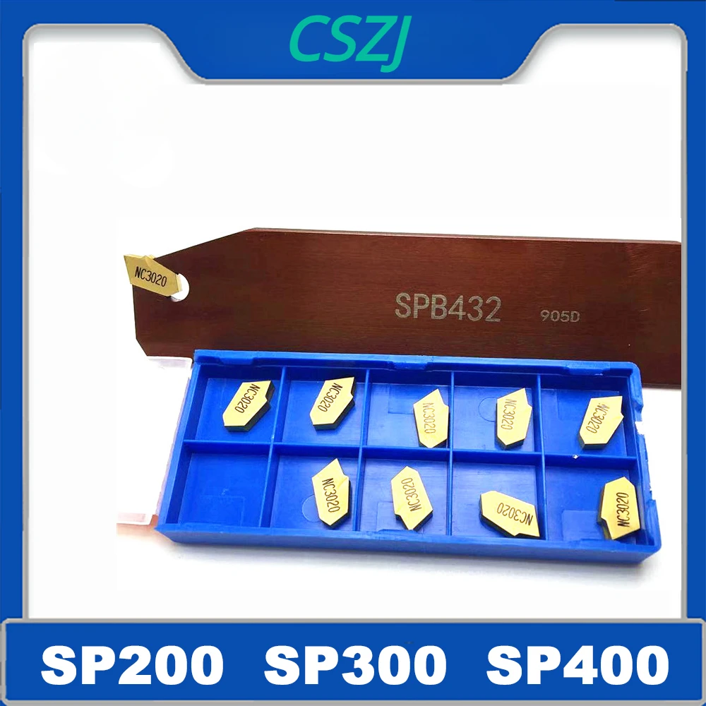 

SP200 SP300 SP400 SP500 SP600 NC3020 PC9030 Slotted Carbide Insert CN Turning Tool Grooving Tungsten Carbide Turning Insert