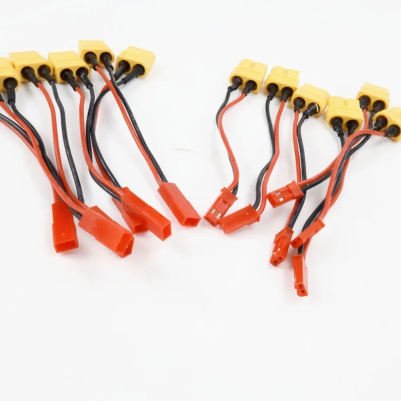 2/5 Stuks 10 Cm Rc Batterij Adapter Kabel XT60 Naar Jst Mannelijke/Vrouwelijke Connector 22AWG Siliconen Draad voor Fpv Drone Vliegtuig Auto Onderdelen