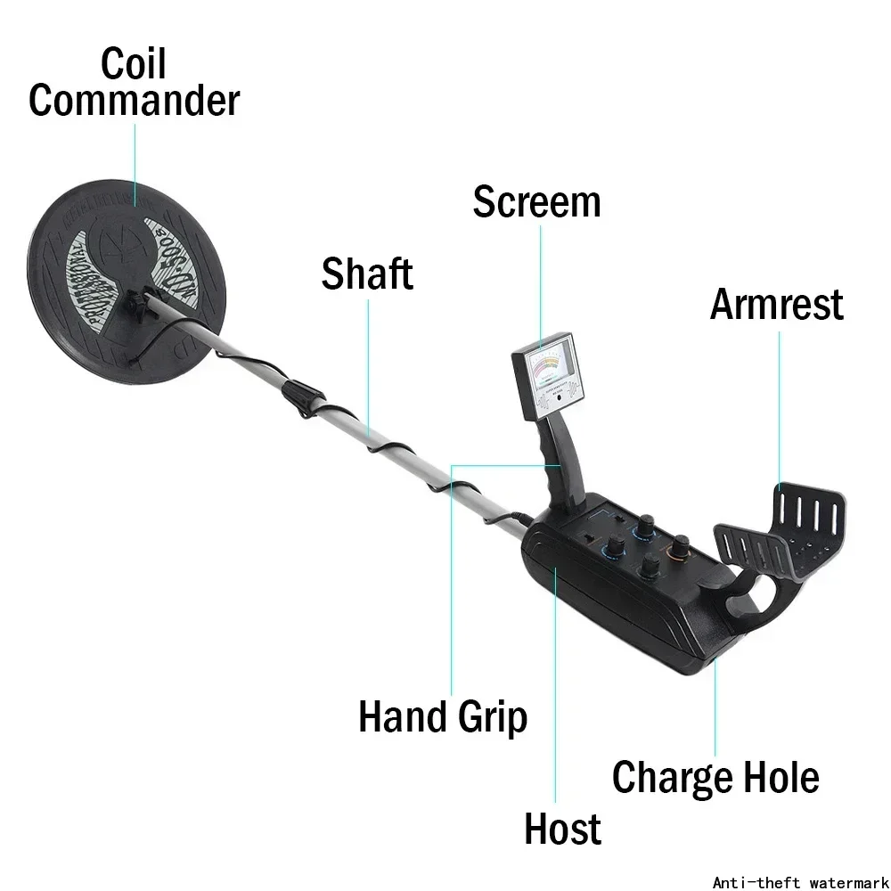 2025 - Tianxun MD-5008 Industrial Metal Detector, long-range 5-meter depth detection, equipped with 2 detection coils