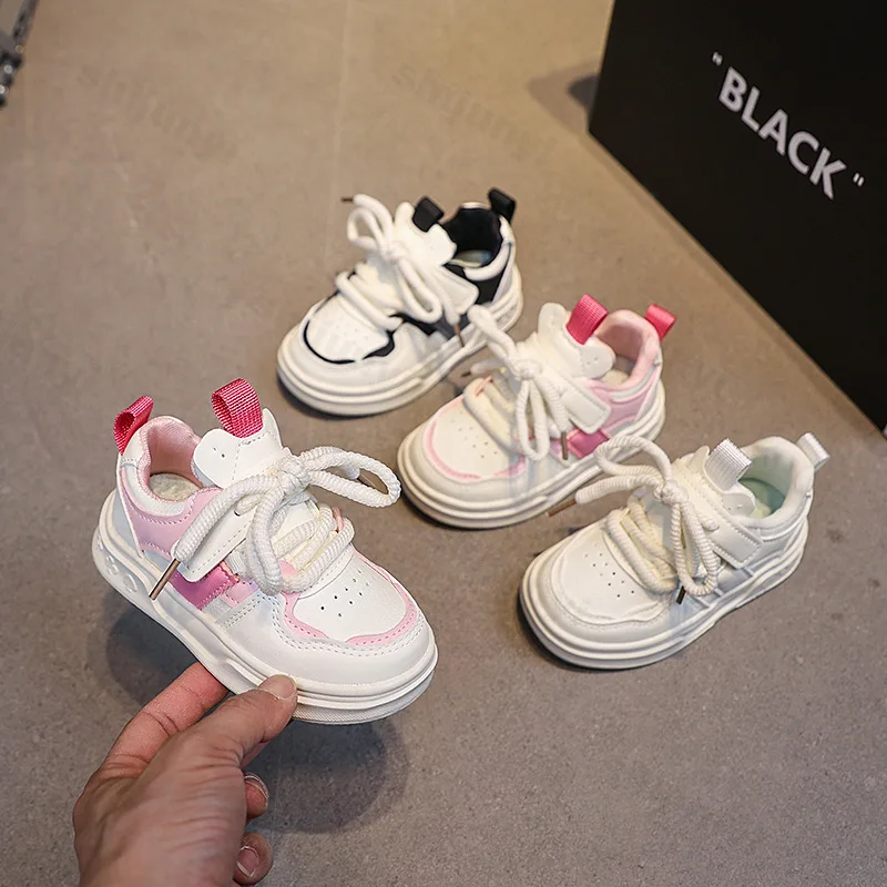 

Baby Children Sneakers Autumn 2025 Fashion White Non-slip Kids Casual Shoes Boys Girls Breathable Sneakers Toddler Outdoor Shoes